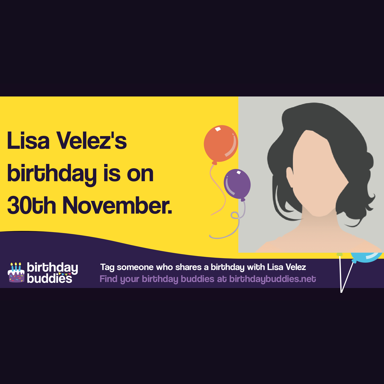 Lisa Velez's birthday is 30th November 1966