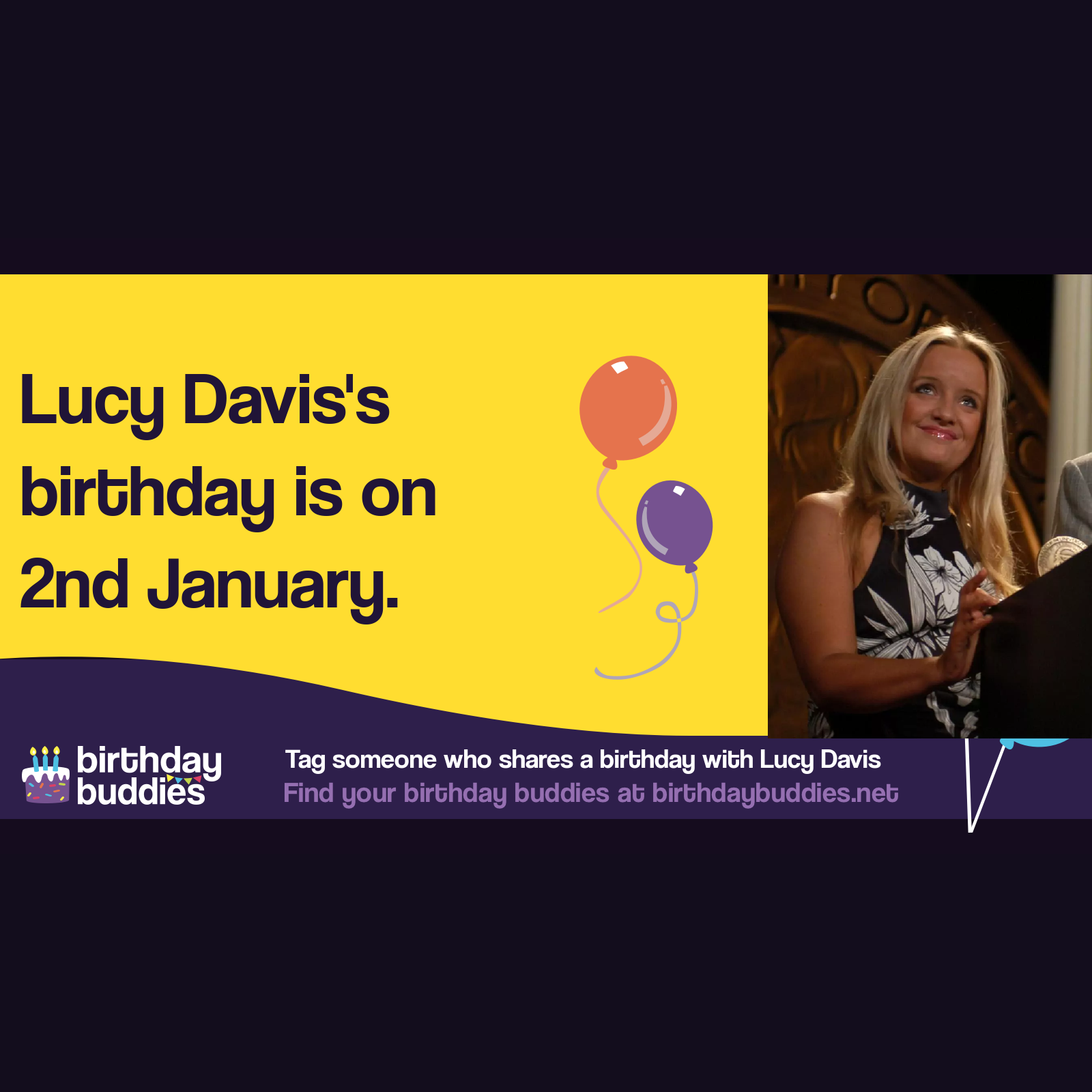 Lucy Davis’s birthday is 2nd January 1973