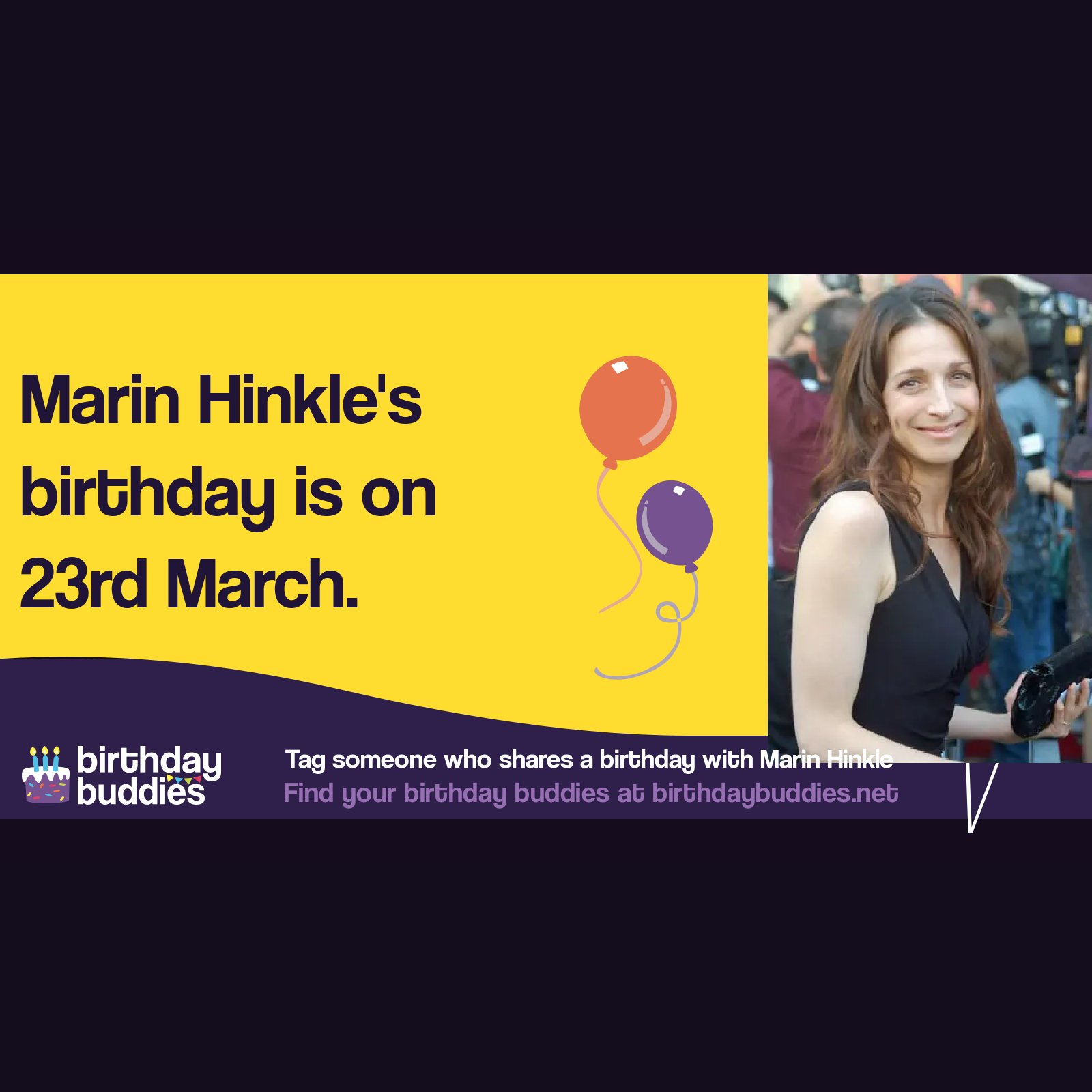 Marin Hinkle’s birthday is 23rd March 1966
