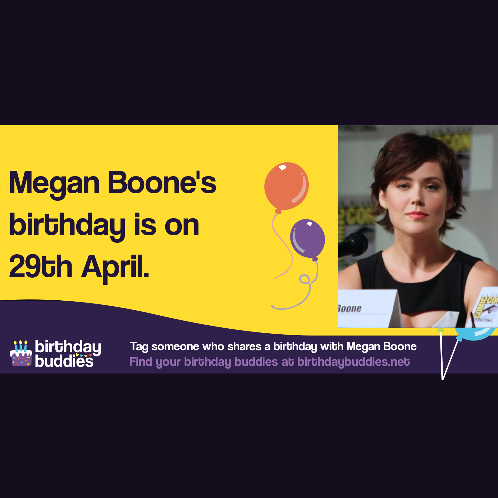 Megan Boone's birthday is 29th April 1983