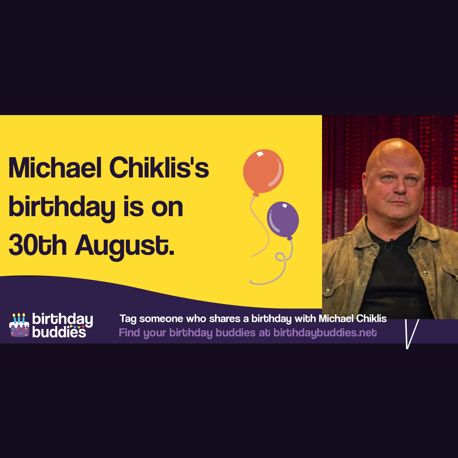 Michael Chiklis’s birthday is 30th August 1963