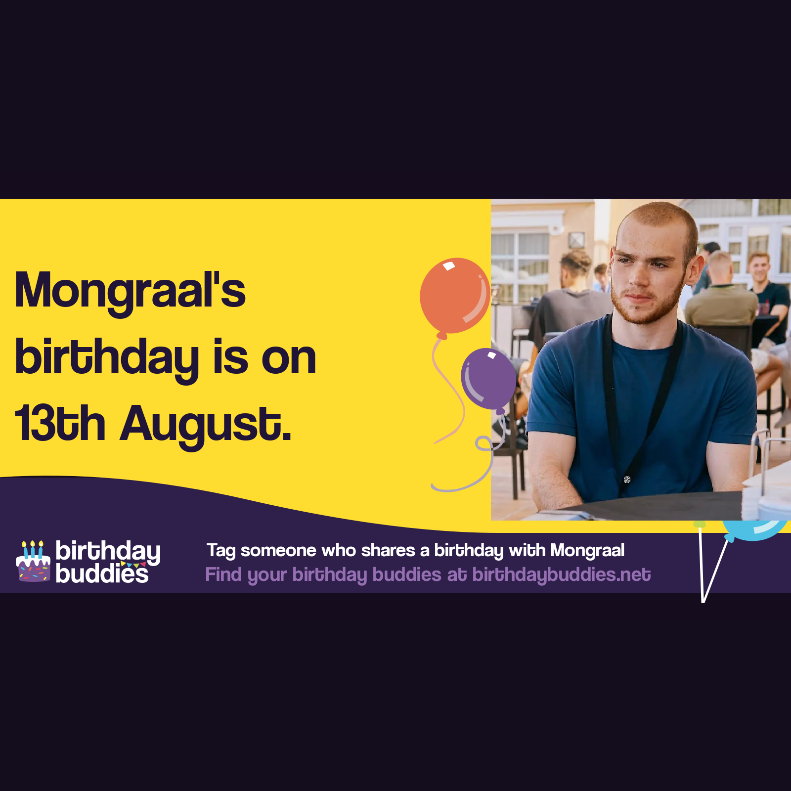 Mongraal's birthday is 13th August 2004
