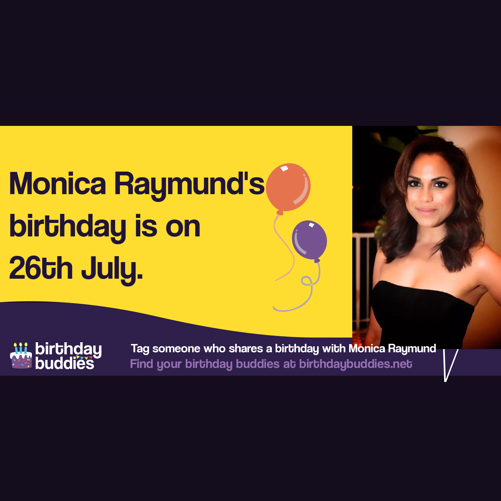 Monica Raymund's birthday is 26th July 1986