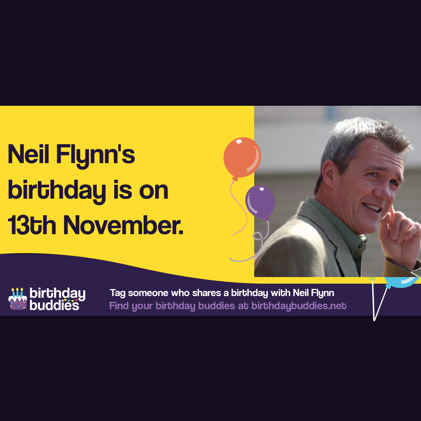 Neil Flynn's birthday is 13th November 1960