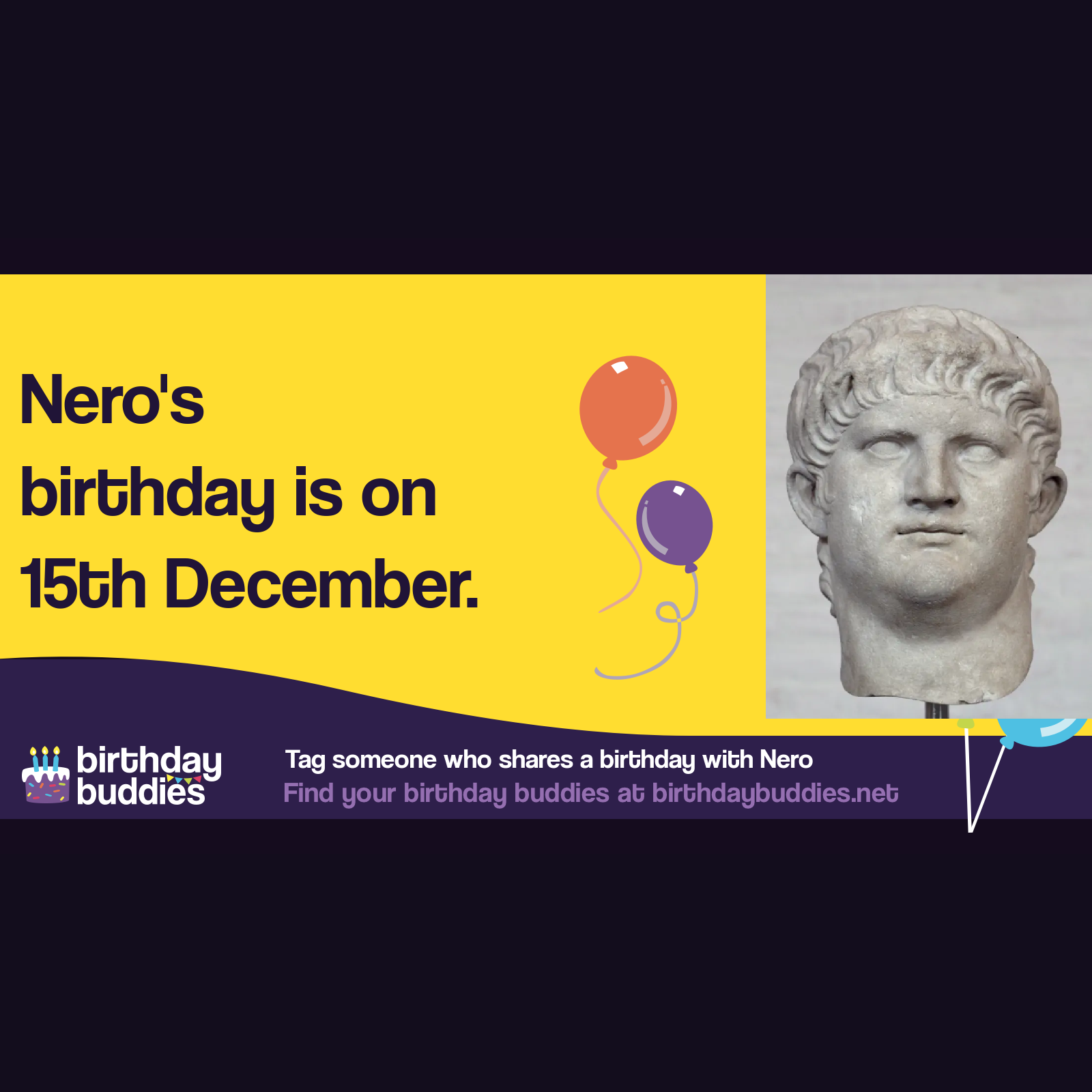 Nero's birthday was 15th December 0037 