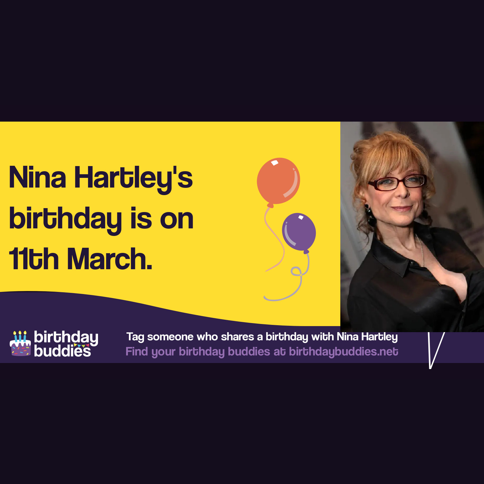 Nina Hartley’s birthday is 11th March 1959