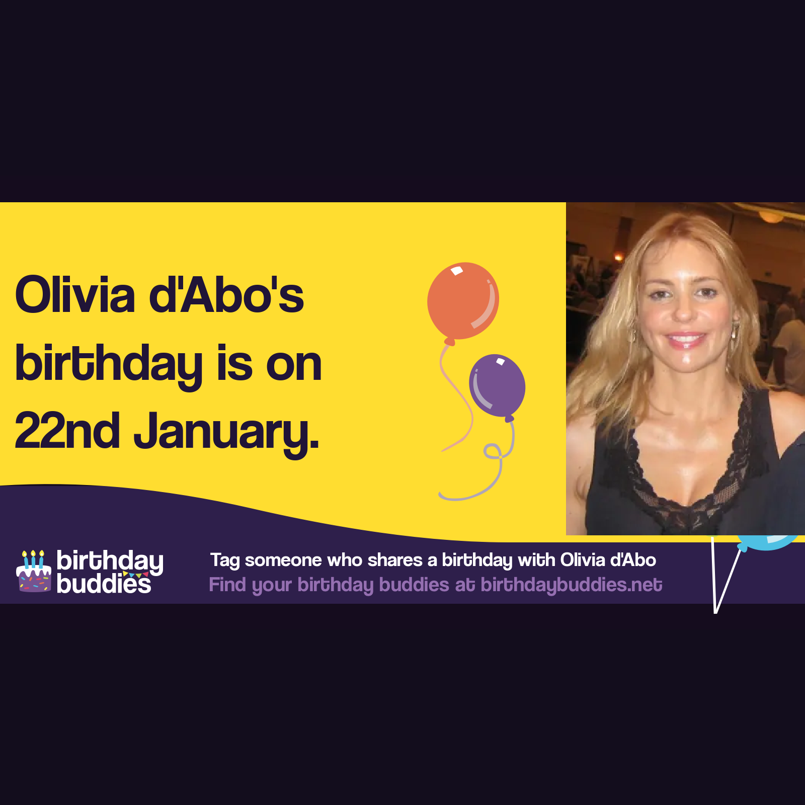 Olivia D Abo s Birthday Is 22nd January 1969