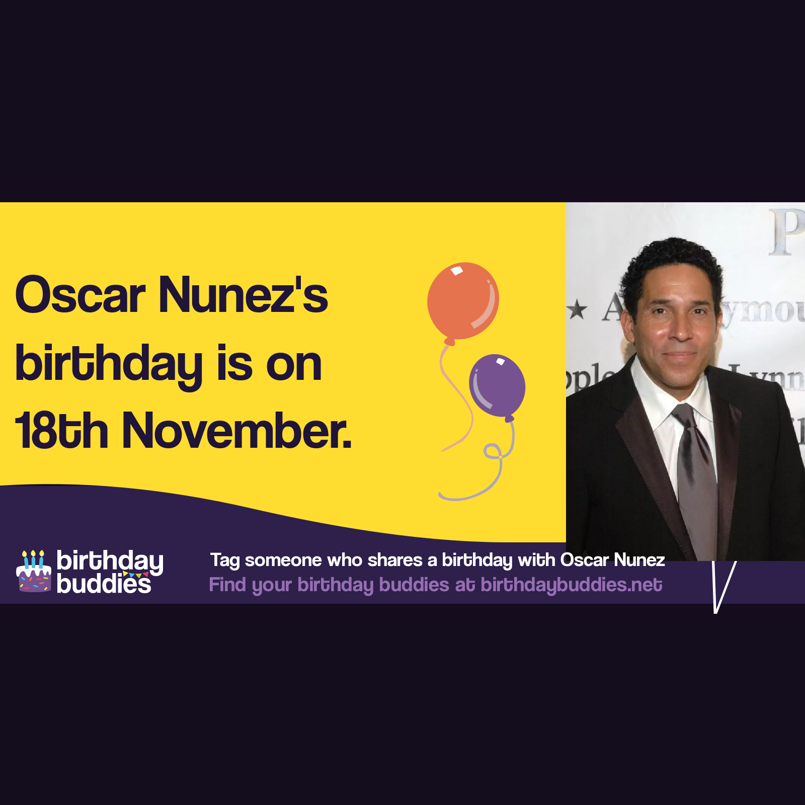 Oscar Nunez’s birthday is 18th November 1958