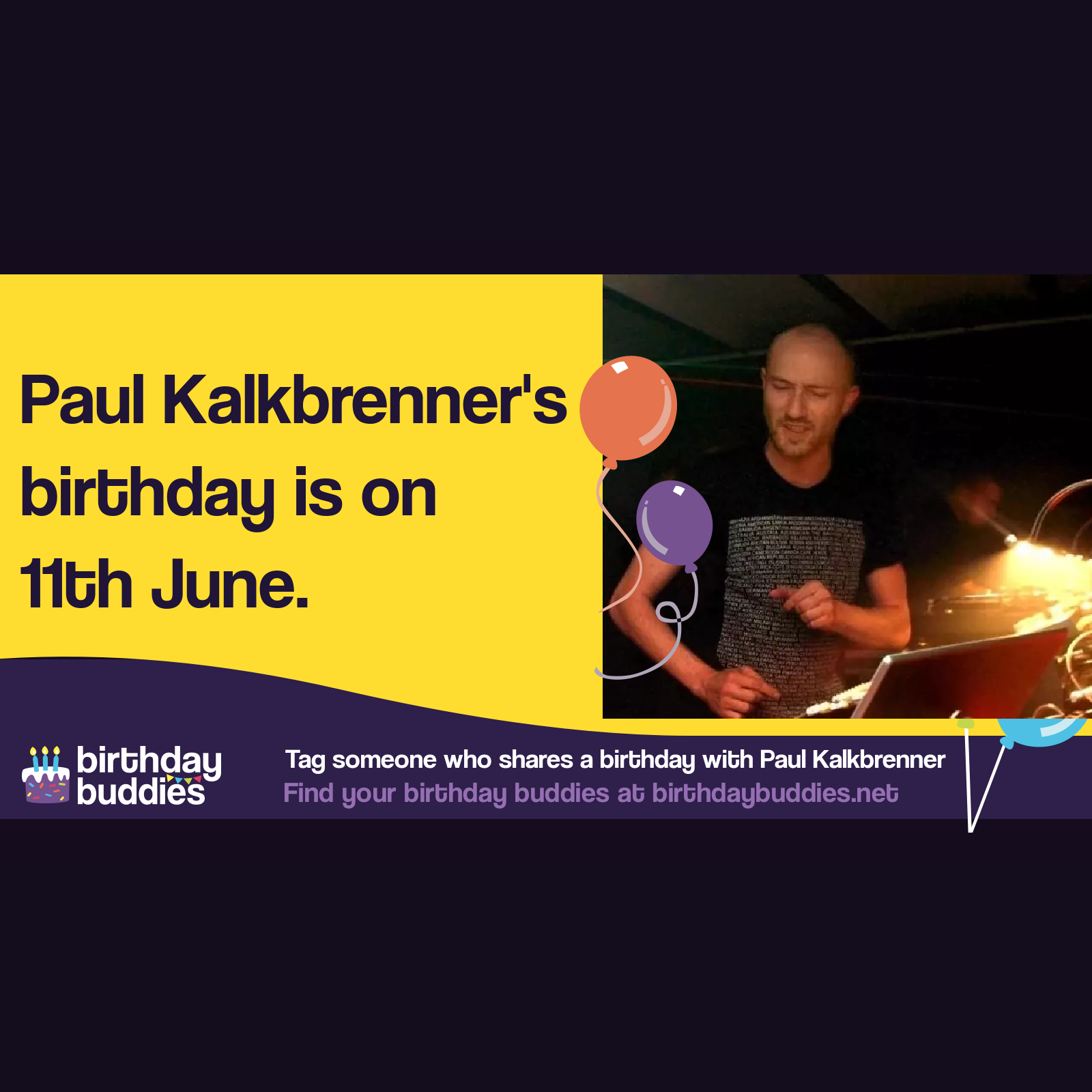 Paul Kalkbrenner’s birthday is 11th June 1977
