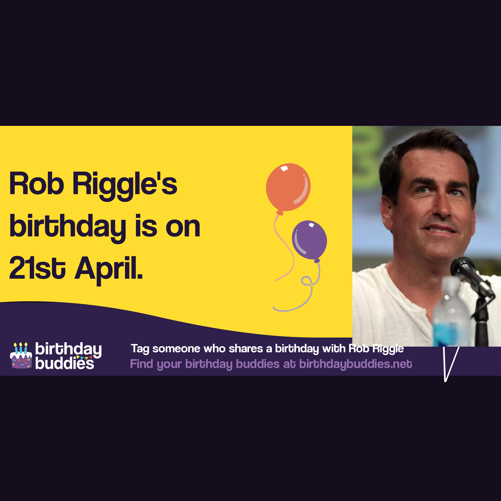 Rob Riggle’s birthday is 21st April 1970