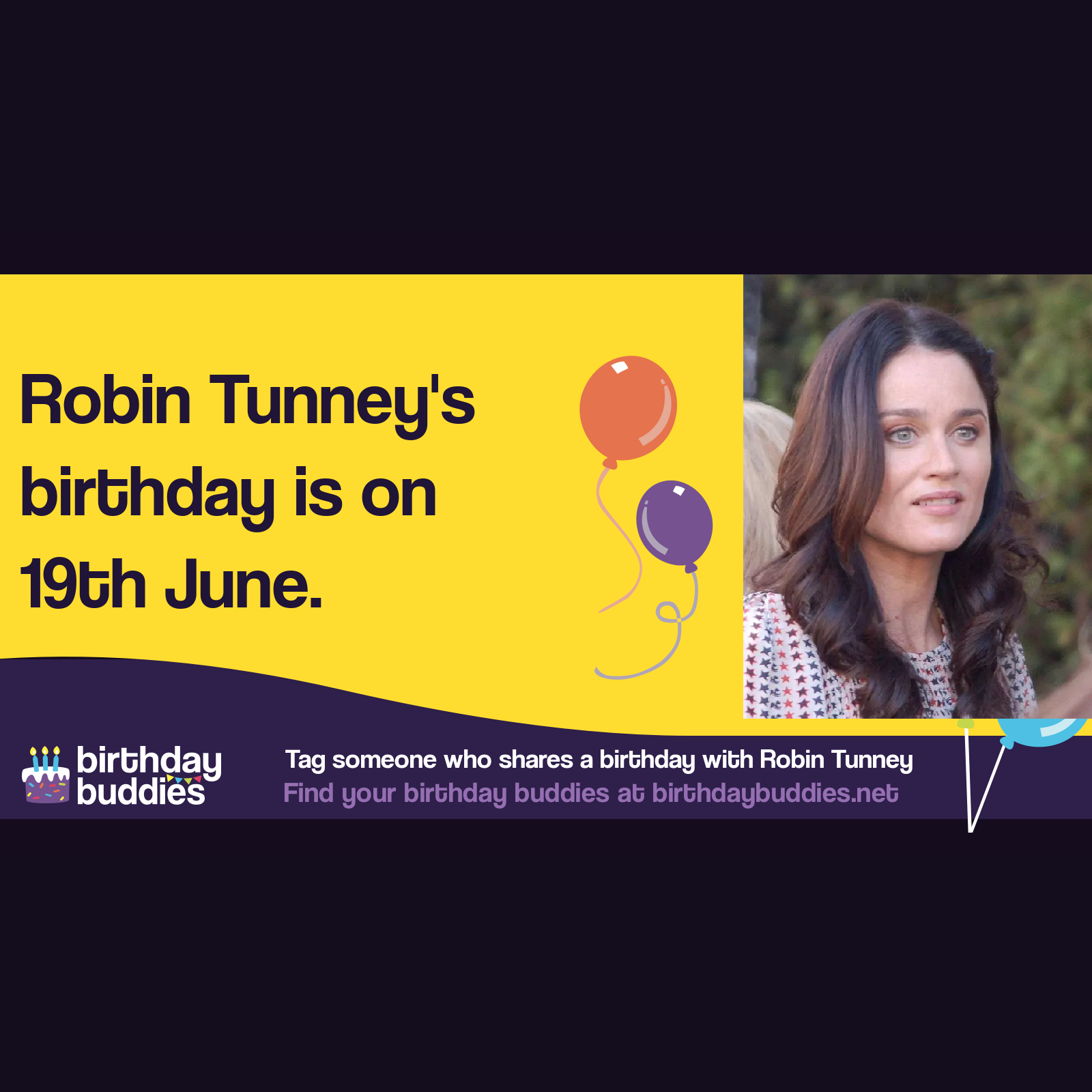 Robin Tunney’s birthday is 19th June 1972