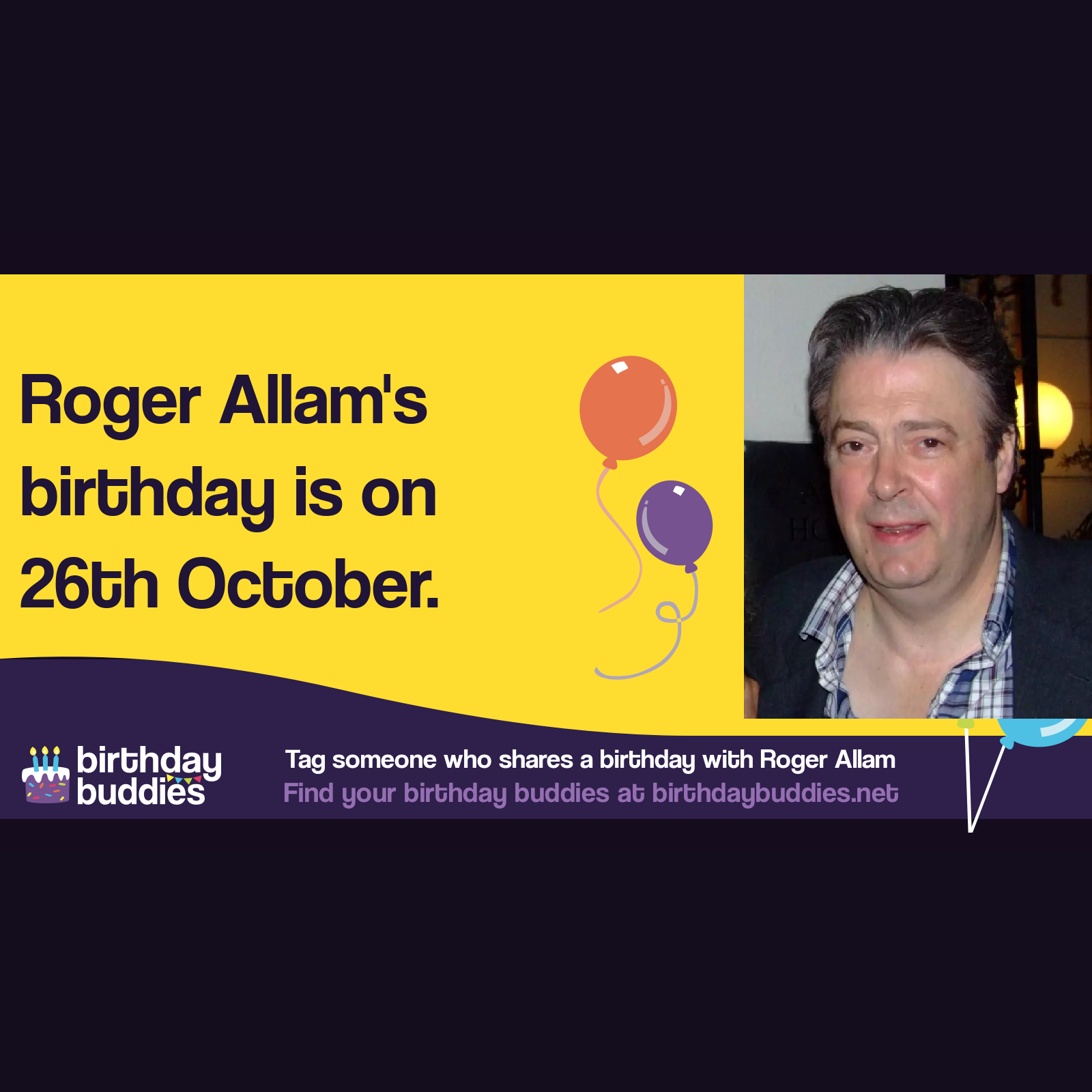 Roger Allam’s birthday is 26th October 1953