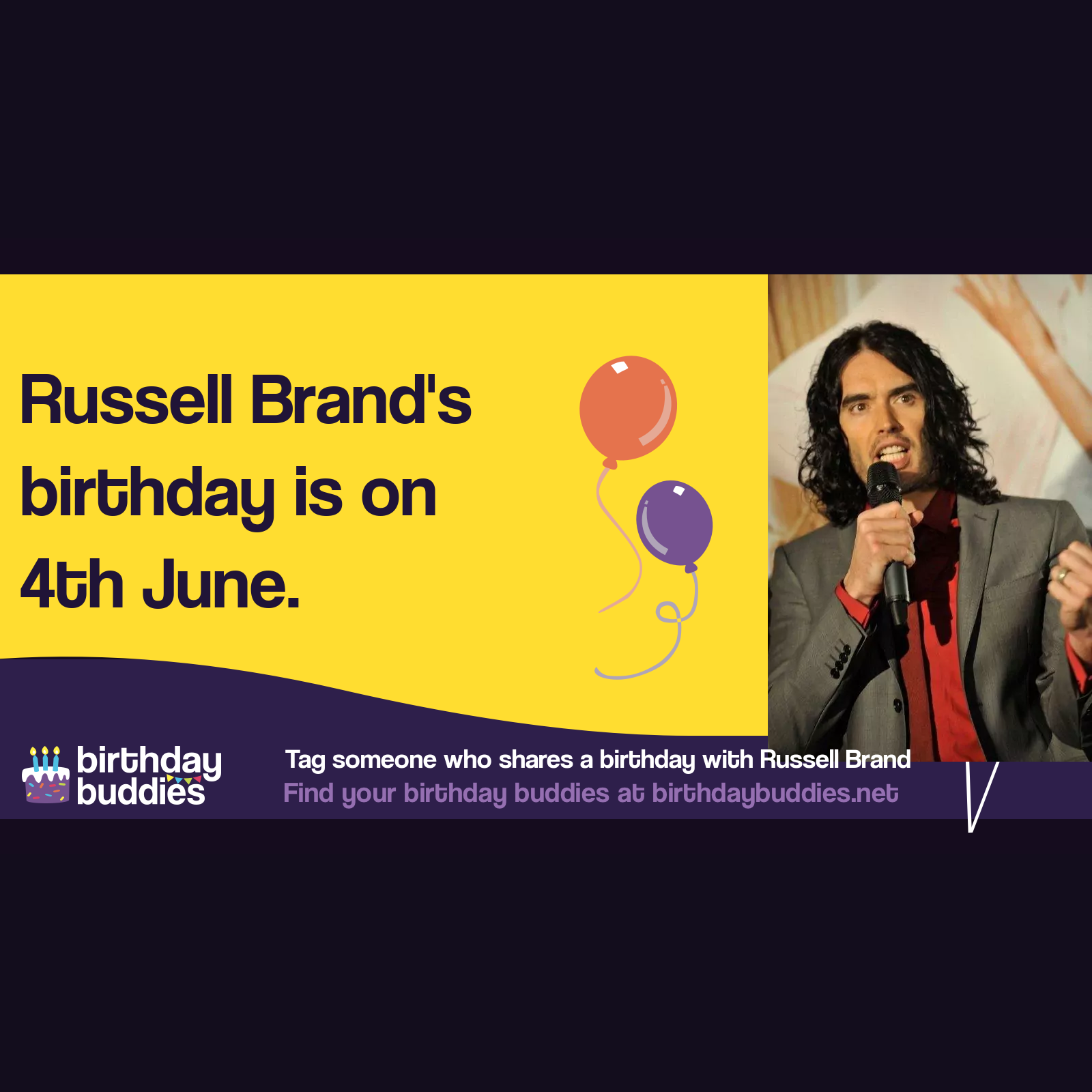 Russell Brand S Birthday Is 4th June 1975