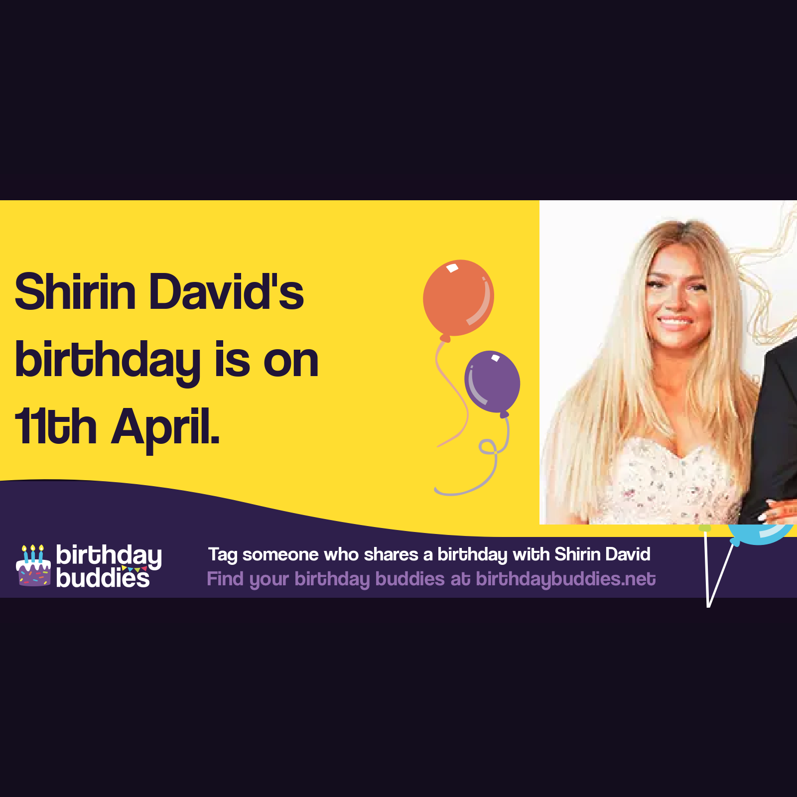 Shirin David's birthday is 11th April 1995
