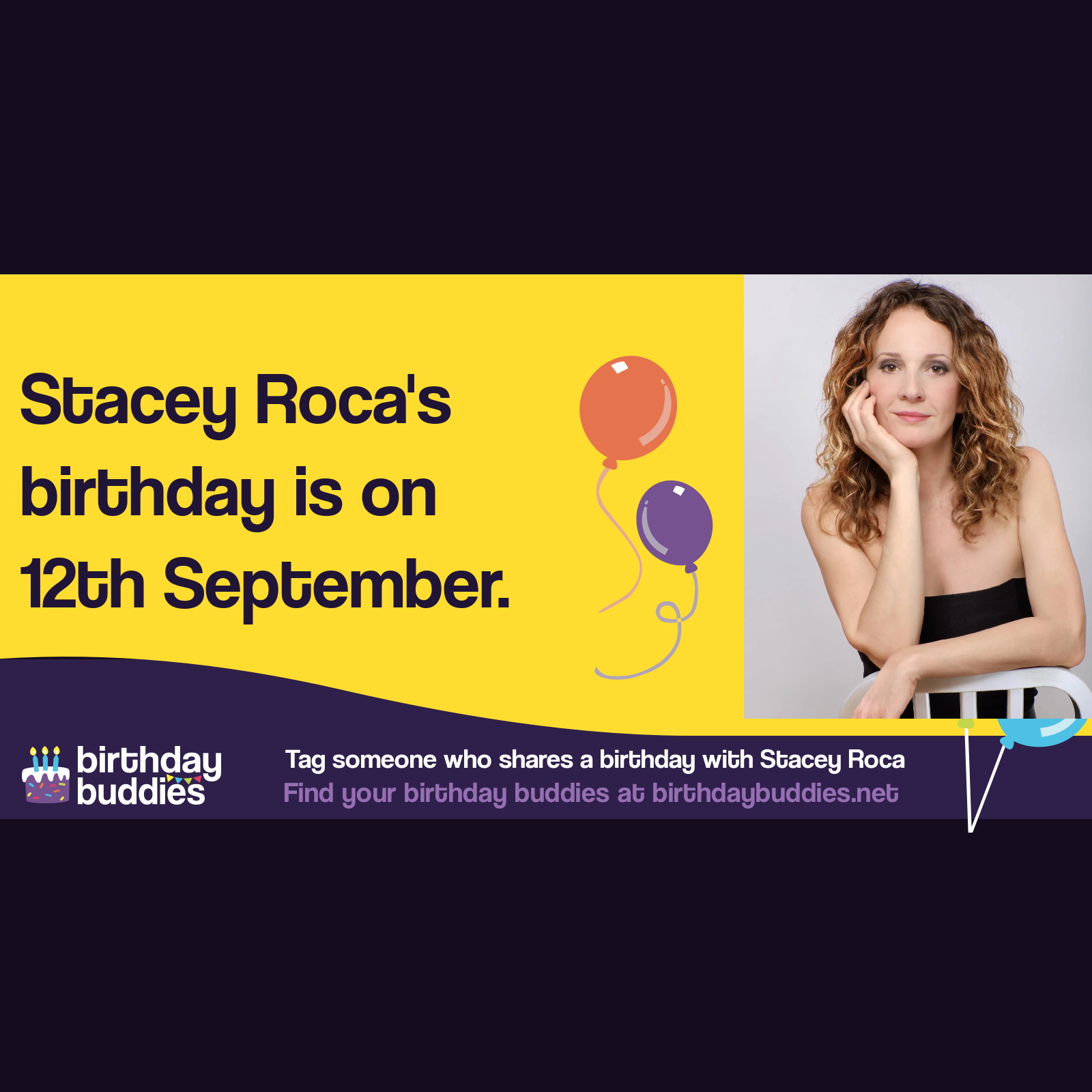Stacey Roca’s birthday is 12th September 1978