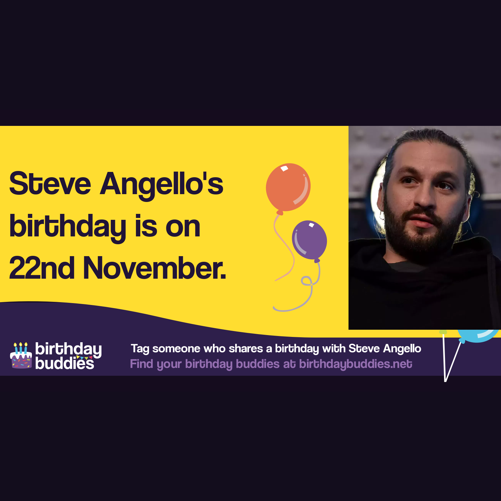 Steve Angello’s birthday is 22nd November 1982