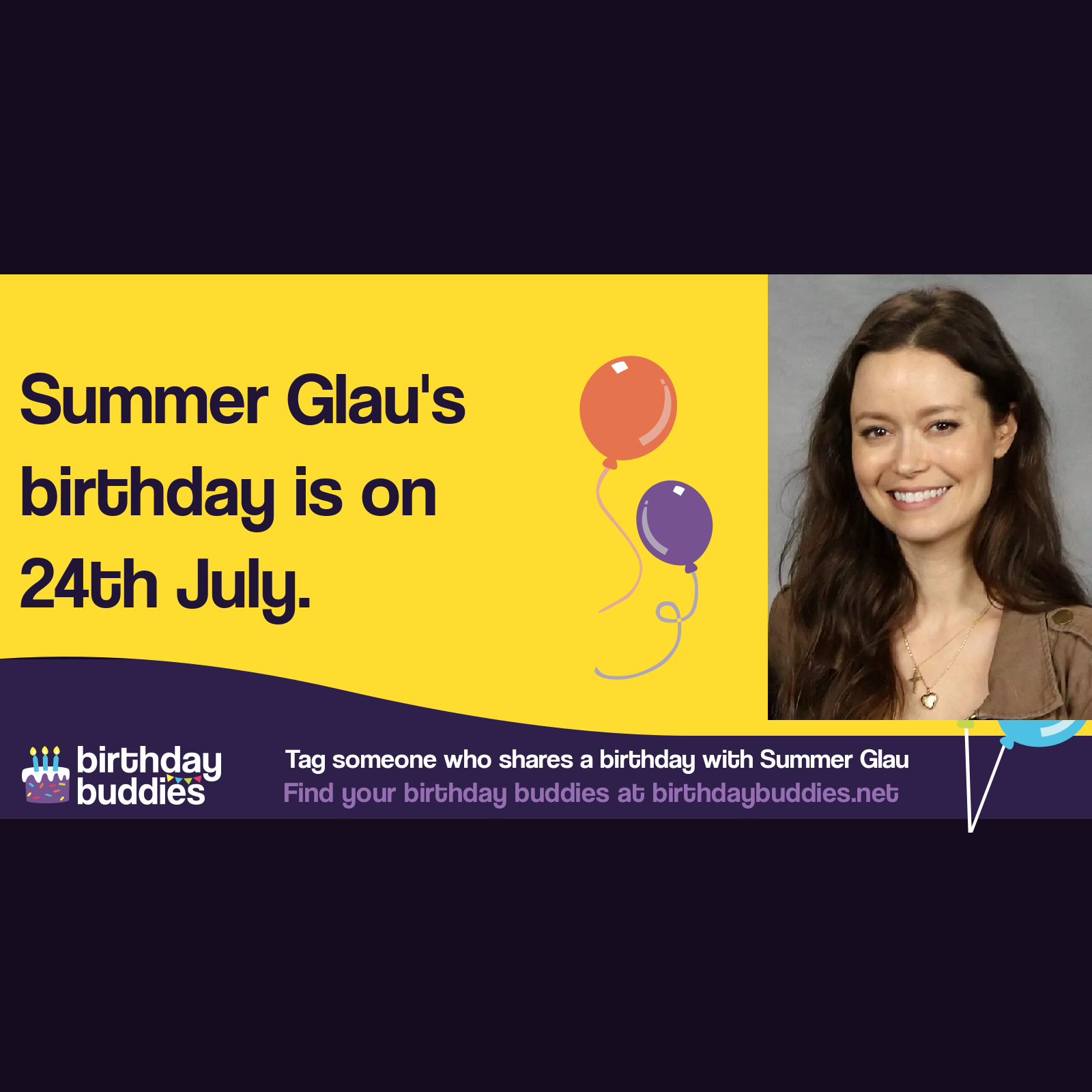 Summer Glau&rsquo;s birthday is 24th July 1981