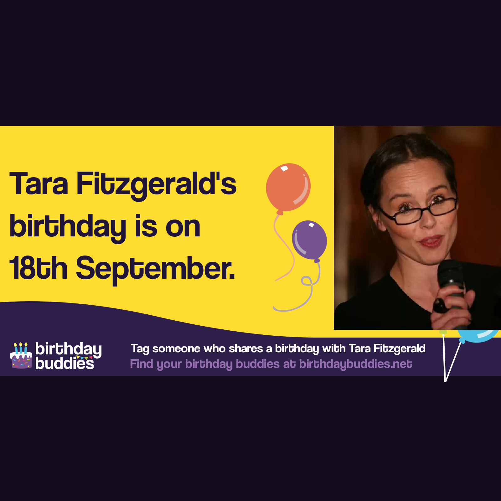 Tara Fitzgeralds Birthday Is 18th September 1967 0734