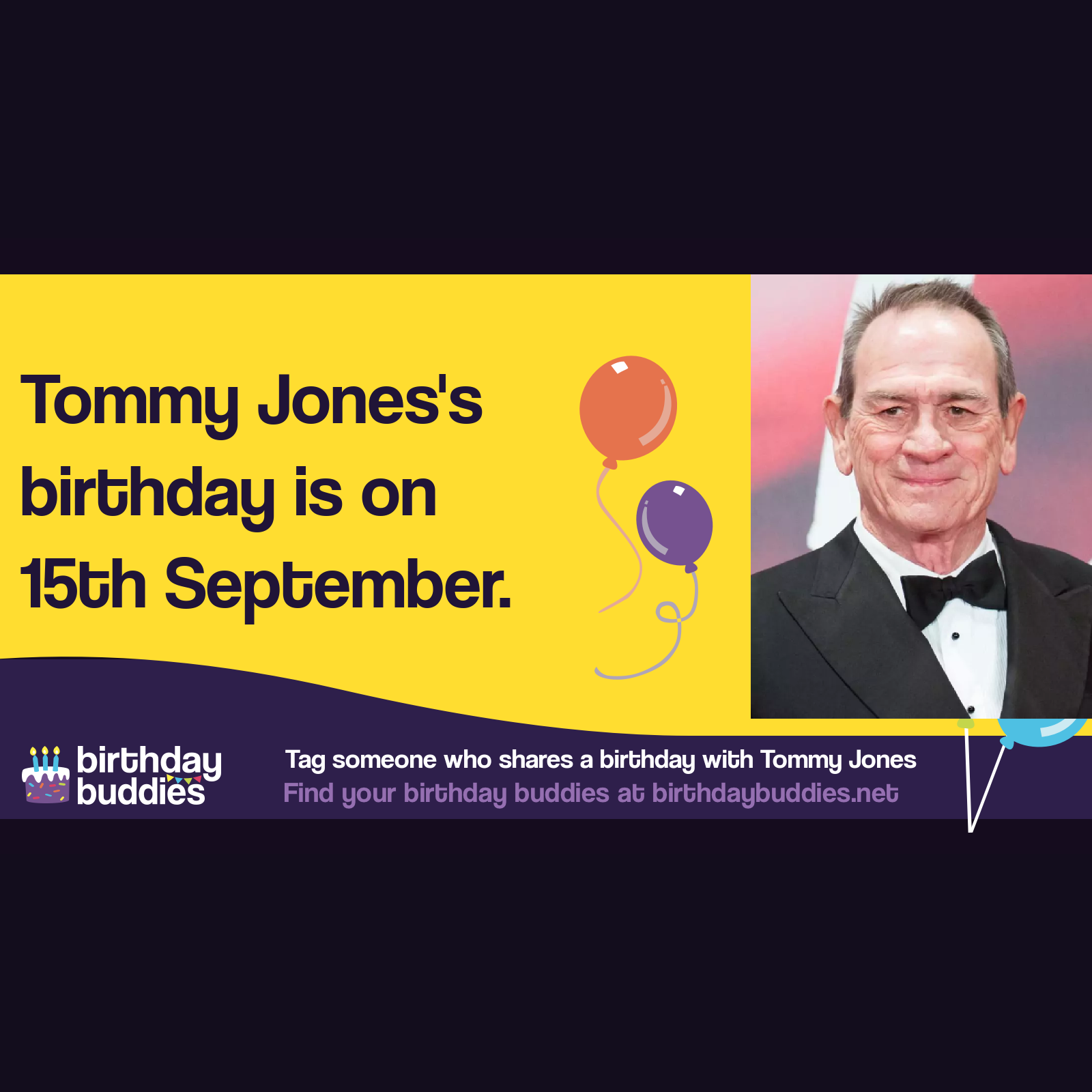 Tommy Jones’s birthday is 15th September 1946