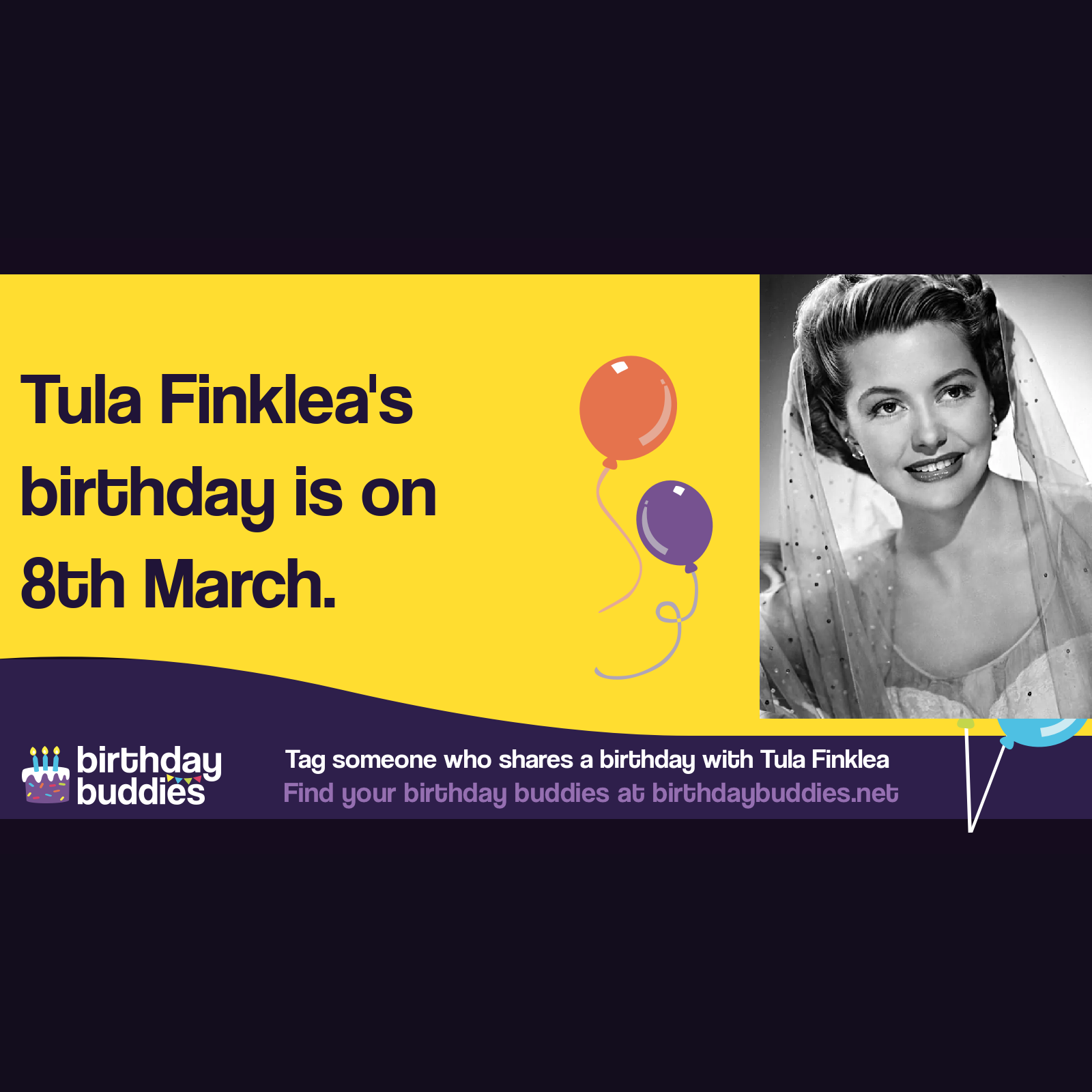 Tula Finklea's birthday was 8th March 1921