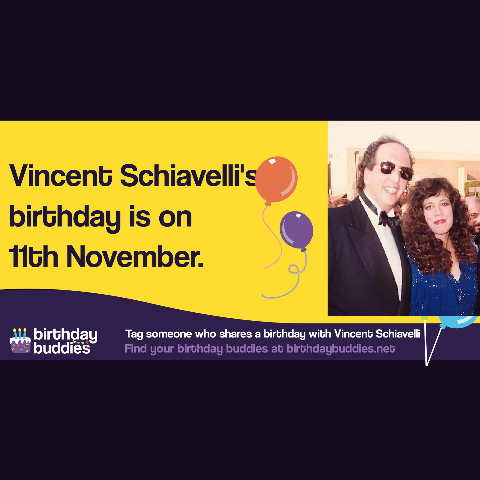 Vincent Schiavelli's birthday was 11th November 1948